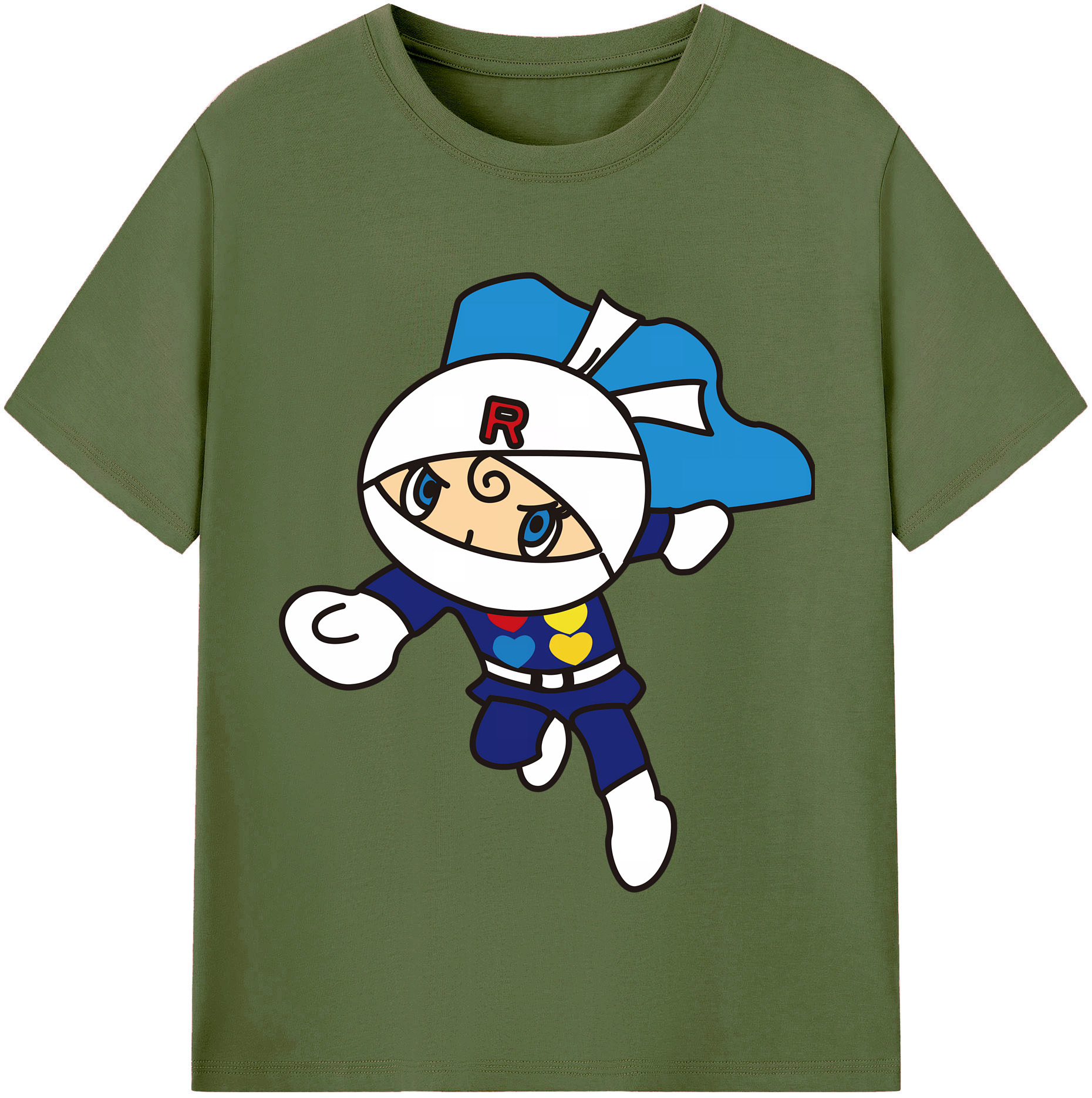 （画像用） アンパンマン Anpanman 綿100％半袖Tシャツ（フロントプリント）